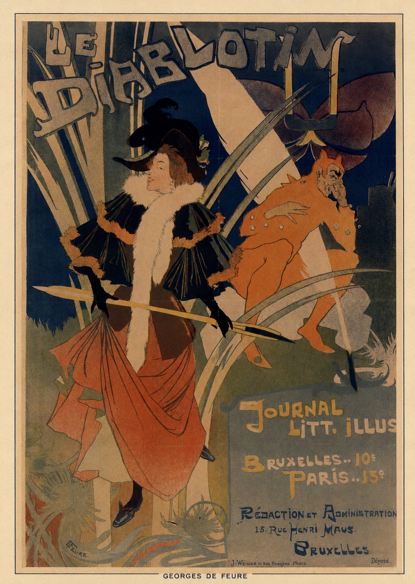 Georges de Feure Le Diablotin I No6 - Plakát