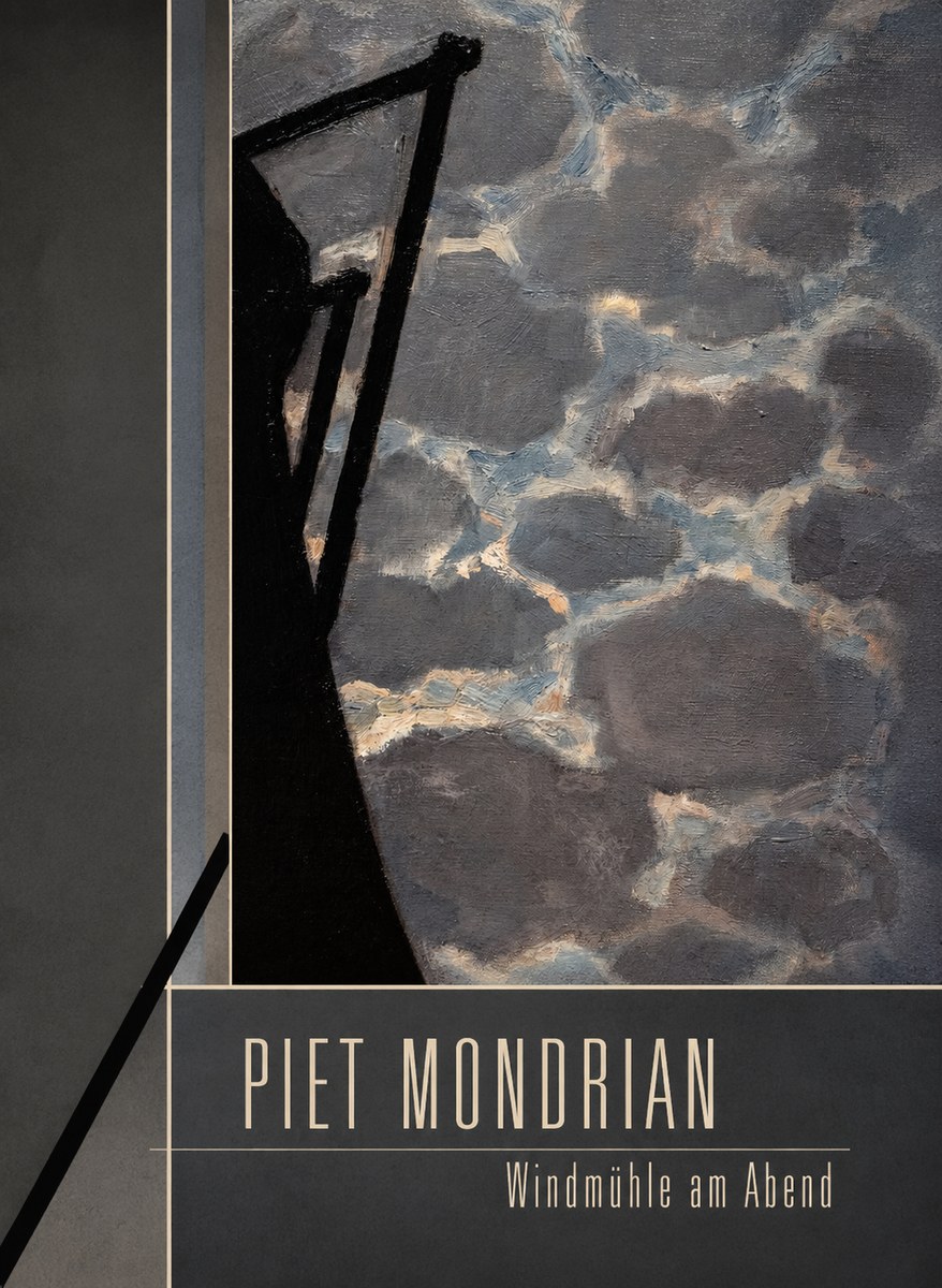 Piet Mondrian Windmühle Am Abend I No2 - Plakát