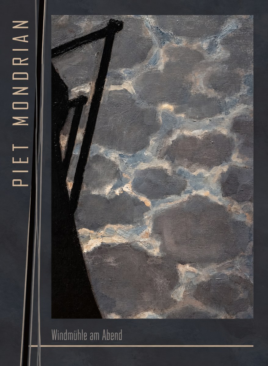 Piet Mondrian Windmühle Am Abend I No3 - Plakát