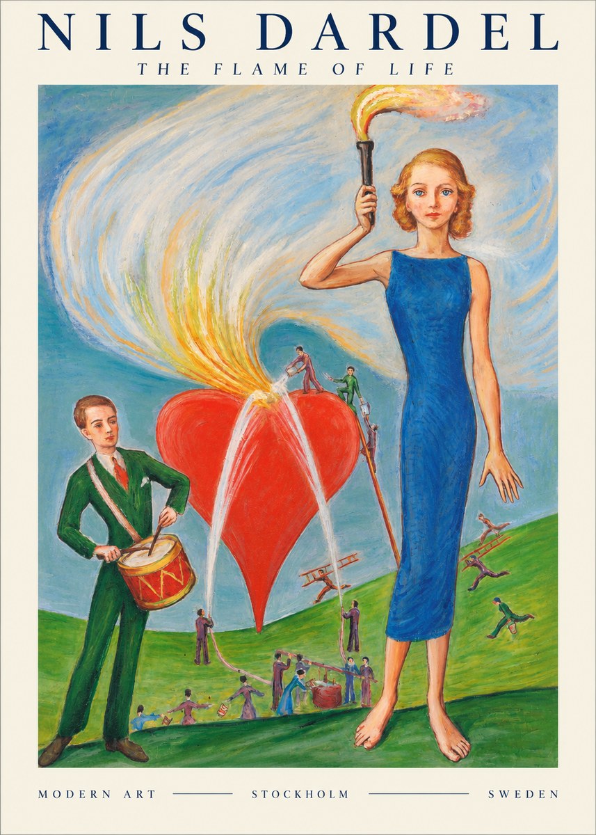 Nils Dardel The Flame of Life No1 - Plakát