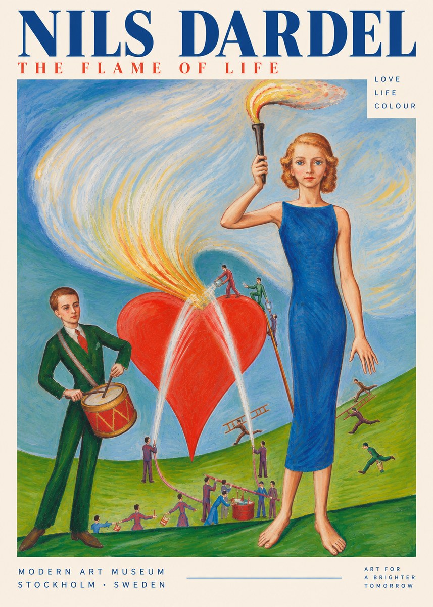 Nils Dardel The Flame of Life No5 - Plakát