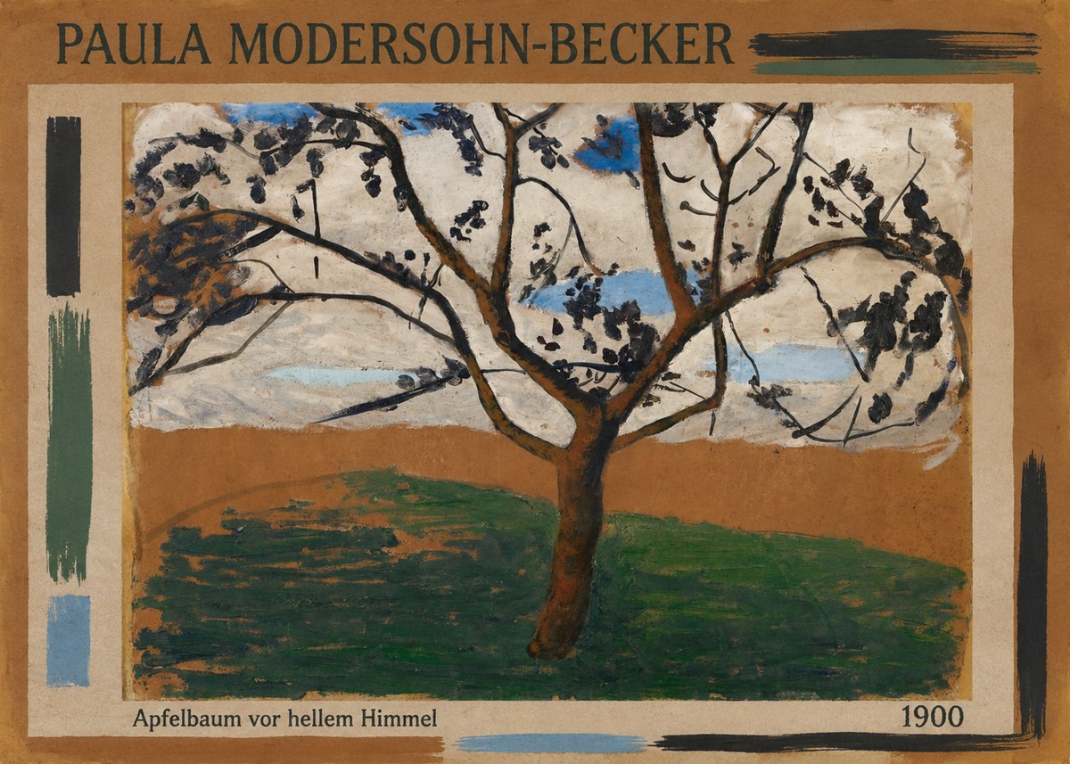 Paula Modersohn-Becker Apfelbaum Vor Hellem Himmel No2 - Plakát