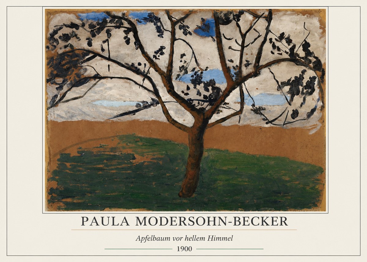 Paula Modersohn-Becker Apfelbaum Vor Hellem Himmel No5 - Plakát