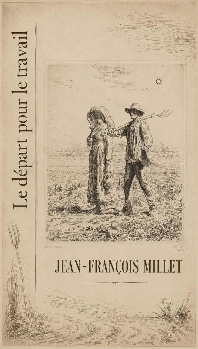 Jean-François Millet Le Départ Pour Le Travail II No5 - Plakát