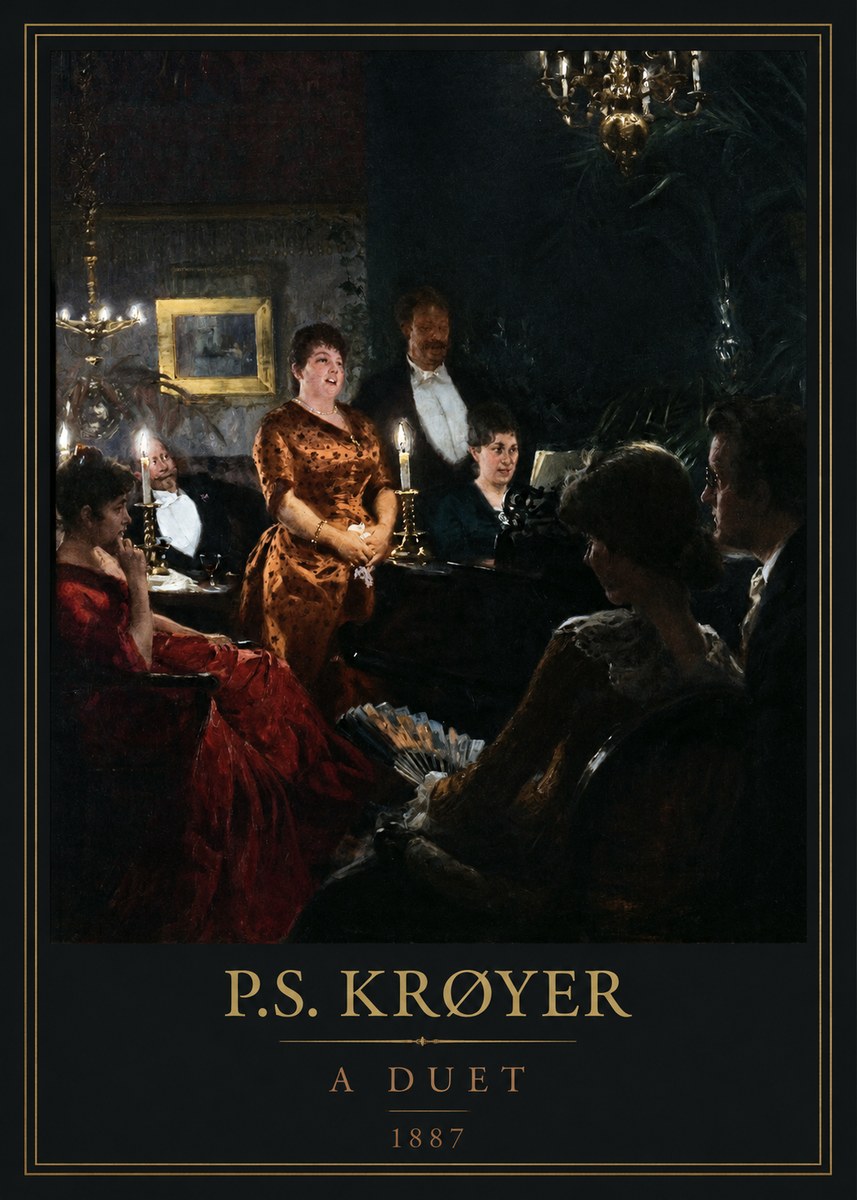 P.S. Krøyer A Duet No5 - Plakát