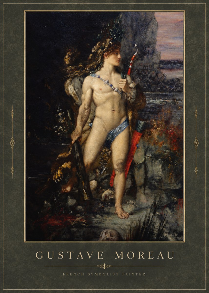 Gustave Moreau Saint Sebastian I No3 - Plakát