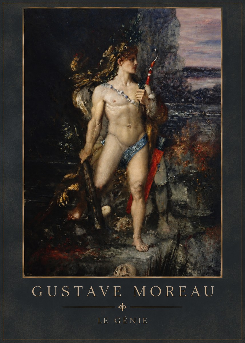 Gustave Moreau Saint Sebastian I No6 - Plakát