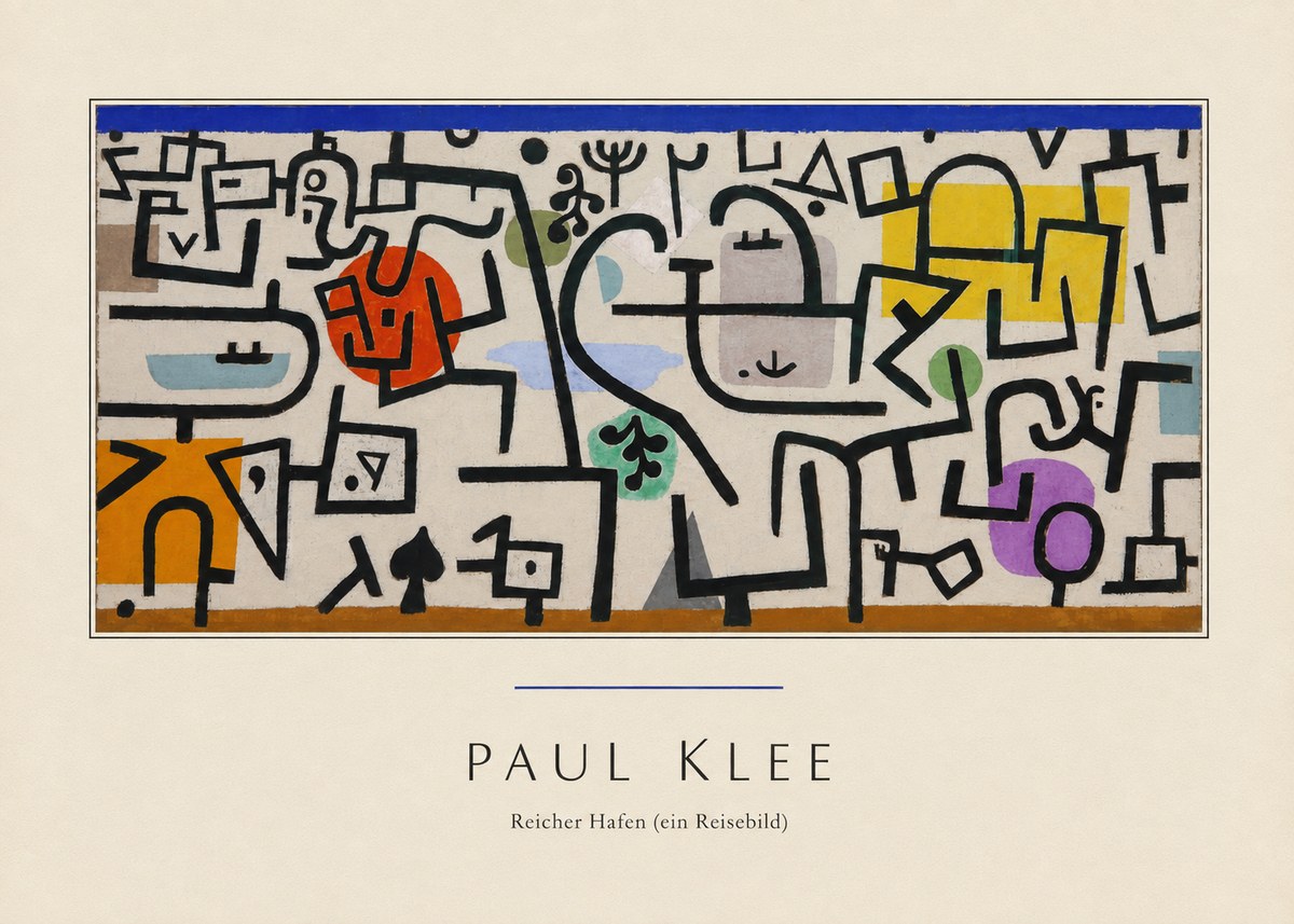 Paul Klee Reicher Hafen (Ein Reisebild) I No3 - Plakát