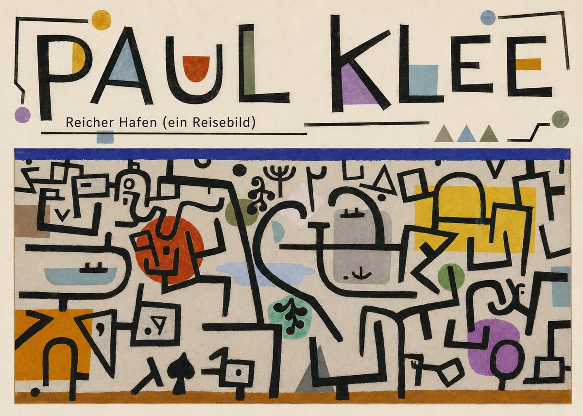 Paul Klee Reicher Hafen (Ein Reisebild) I No6 - Plakát