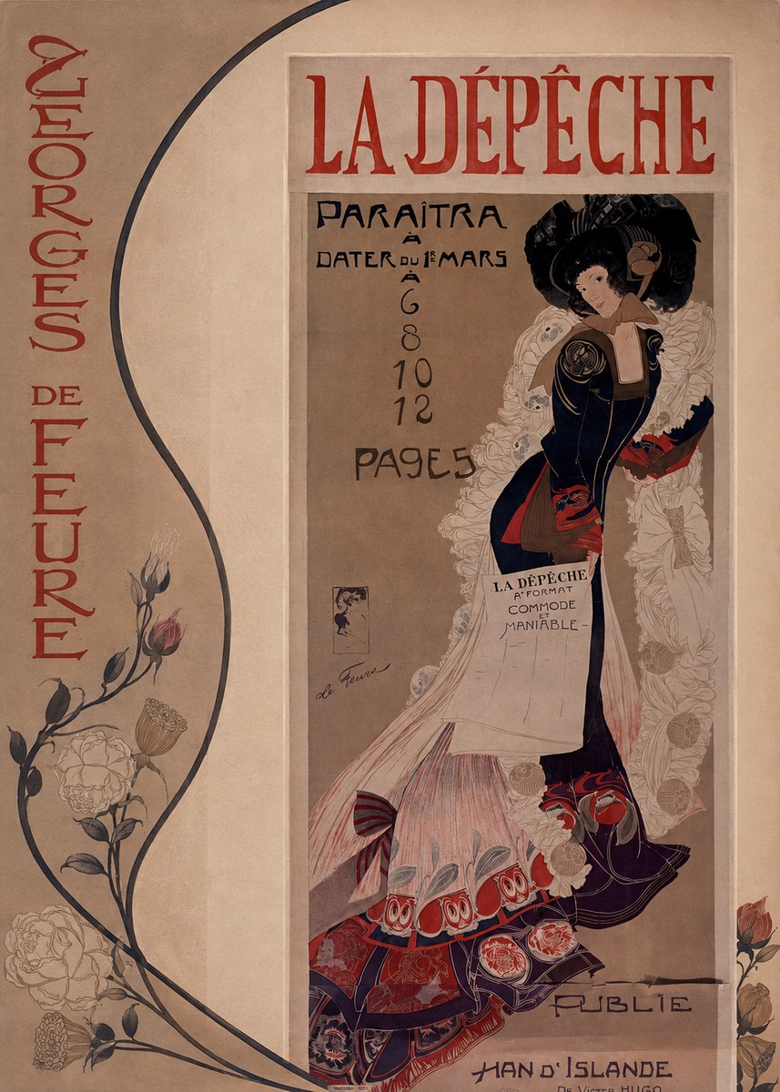 Georges de Feure La Dépêche II No2 - Plakát