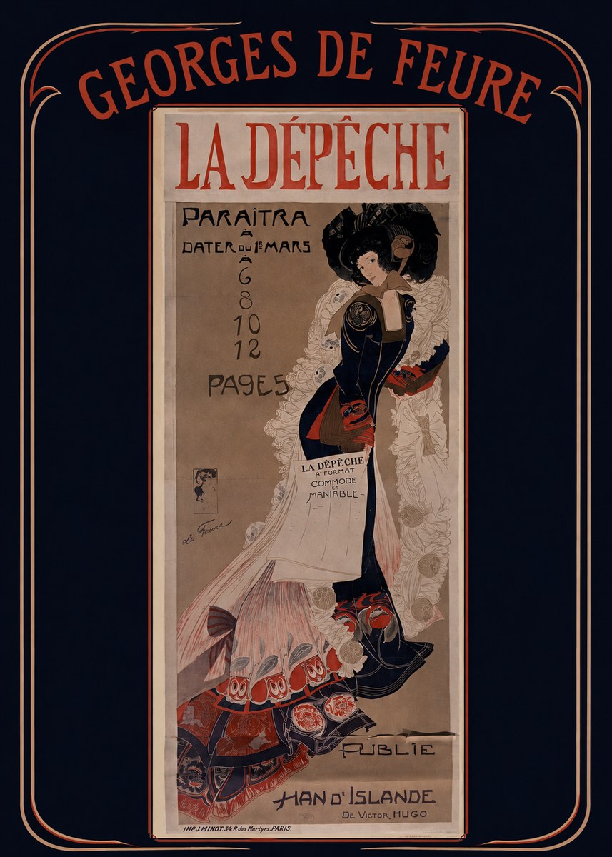 Georges de Feure La Dépêche II No3 - Plakát