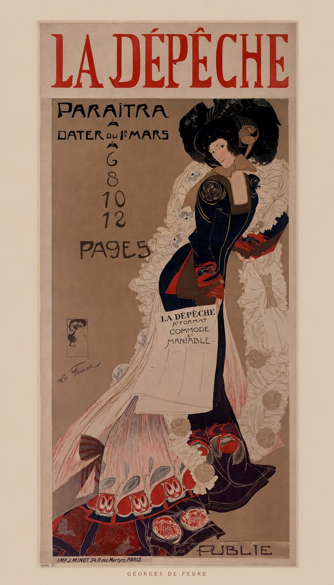Georges de Feure La Dépêche II No6 - Plakát