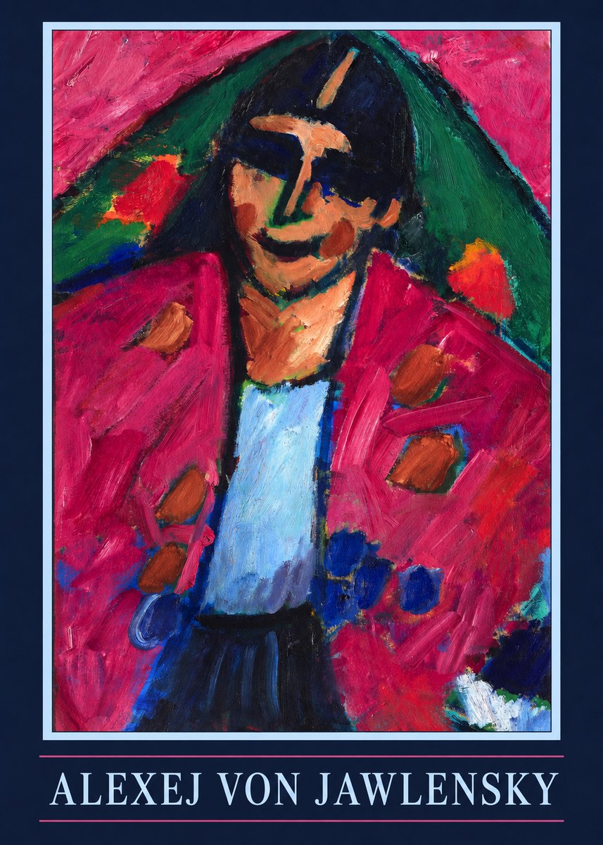 Alexej von Jawlensky Head of a Man No4 - Plakát