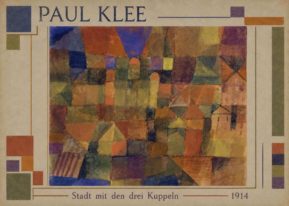 Paul Klee Stadt Mit Den Drei Kuppeln No1 - Plakát