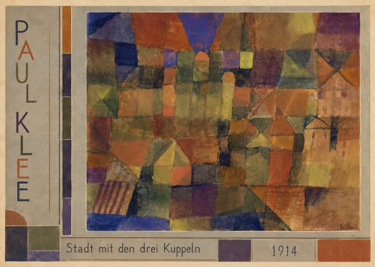 Paul Klee Stadt Mit Den Drei Kuppeln No2 - Plakát