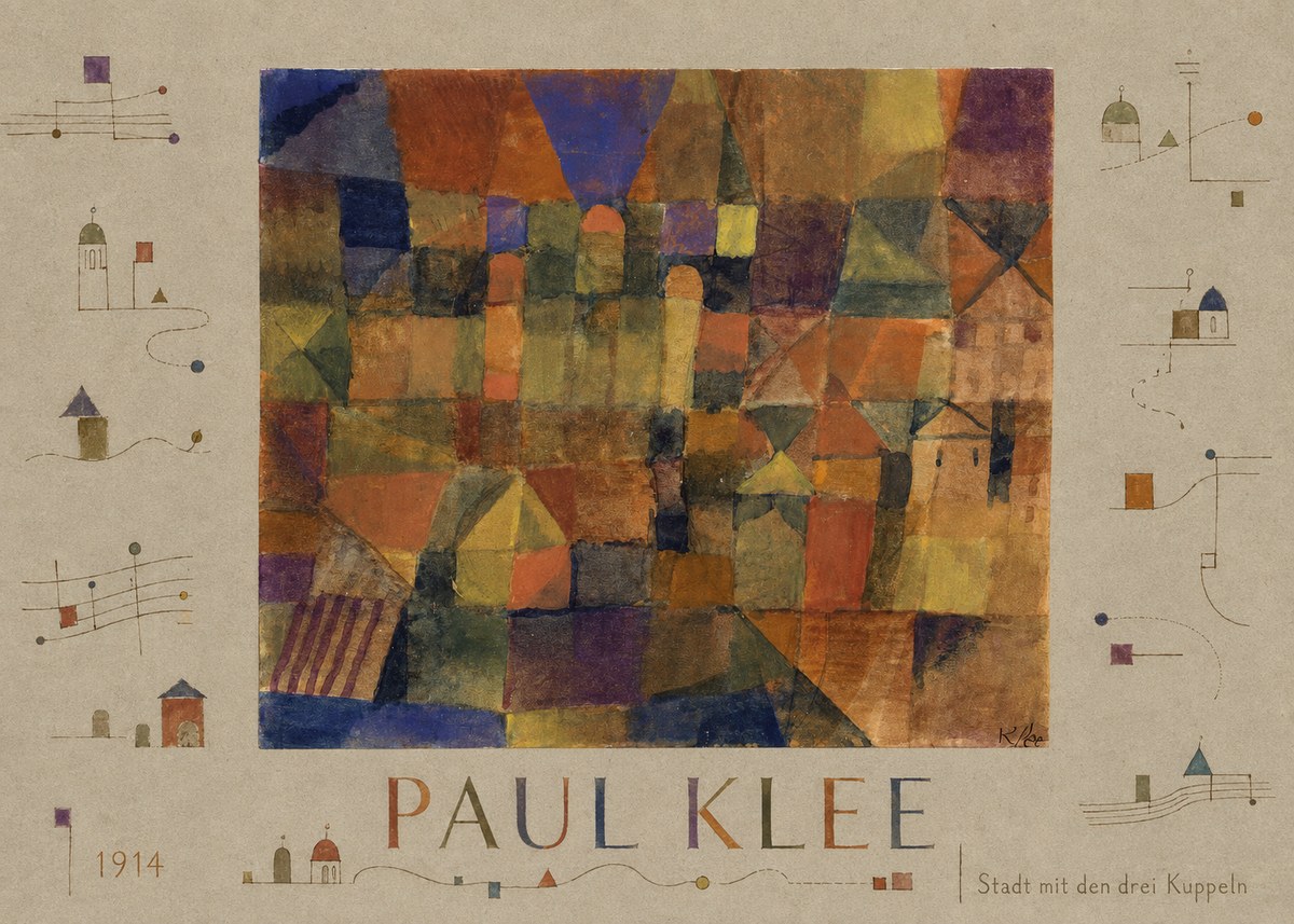 Paul Klee Stadt Mit Den Drei Kuppeln No4 - Plakát
