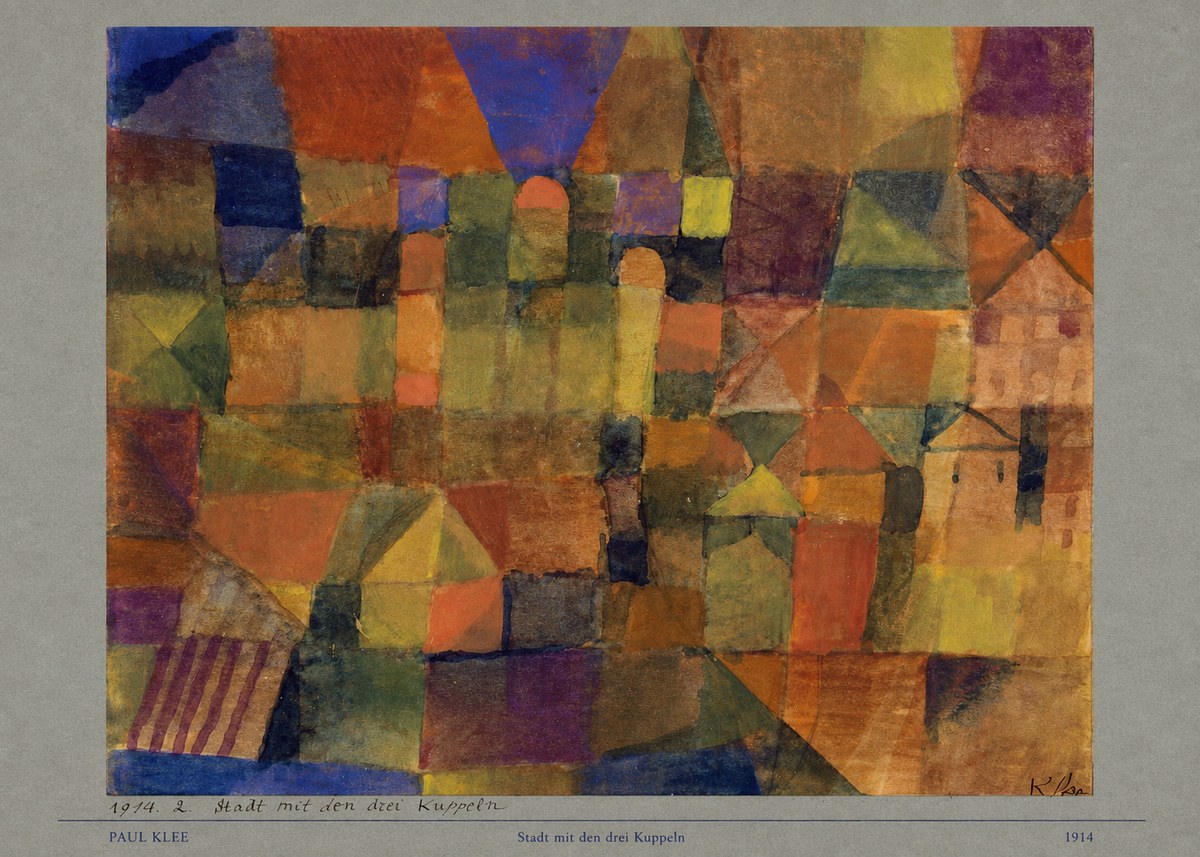 Paul Klee Stadt Mit Den Drei Kuppeln No6 - Plakát