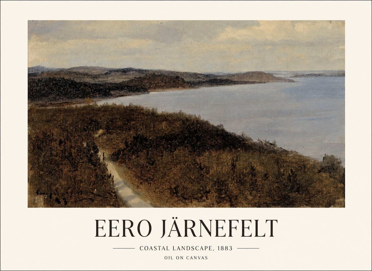 Eero Järnefelt Coastal Landscape, 1883 No1 - Plakát