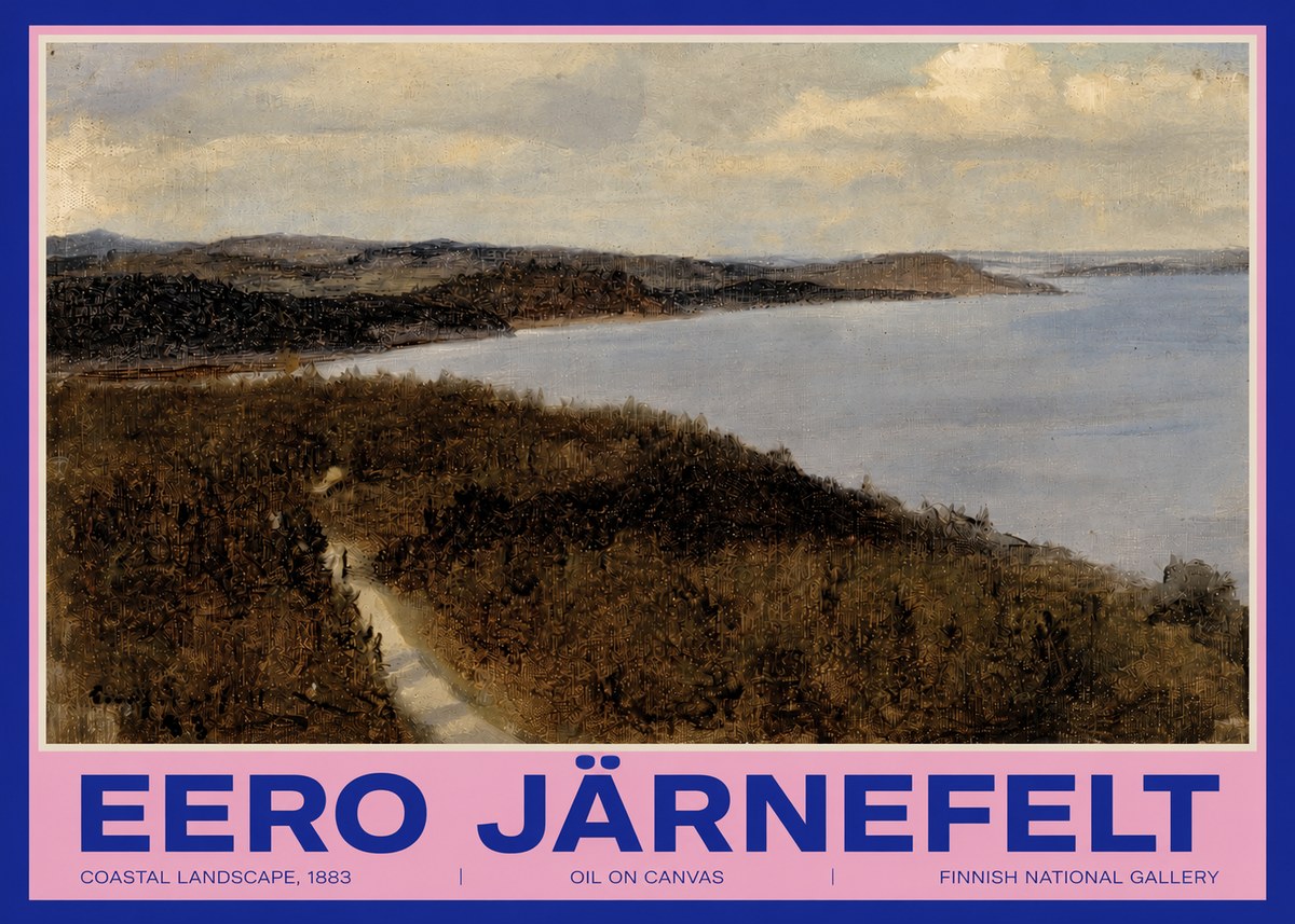 Eero Järnefelt Coastal Landscape, 1883 No3 - Plakát