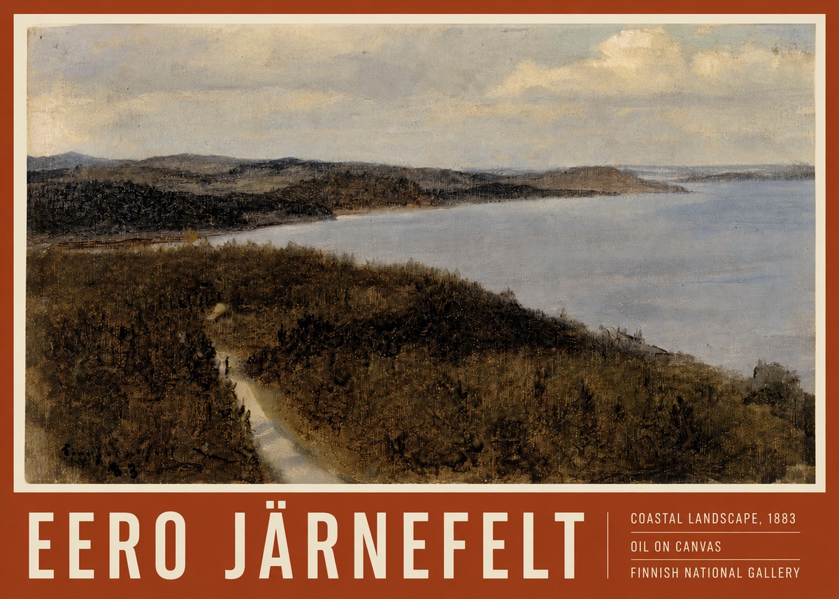 Eero Järnefelt Coastal Landscape, 1883 No4 - Plakát