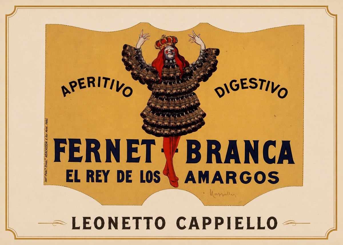 Leonetto Cappiello Fernet Branca No1 - Plakát