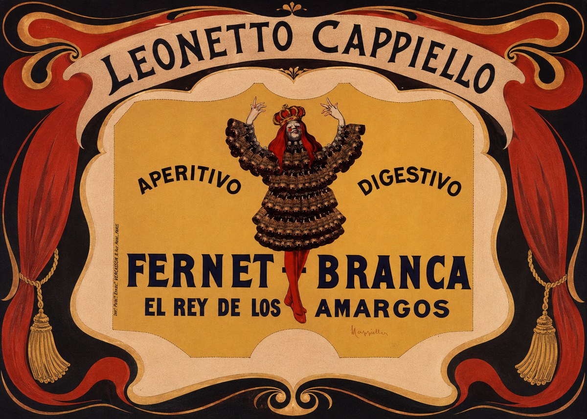 Leonetto Cappiello Fernet Branca No4 - Plakát