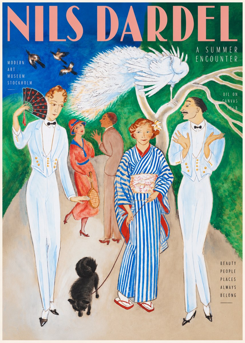 Nils Dardel A Brighter World No3 - Plakát