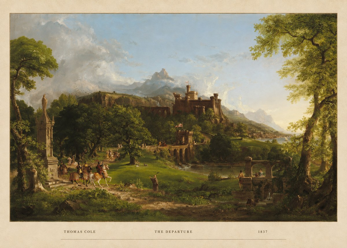 Thomas Cole The Departure II No4 - Plakát