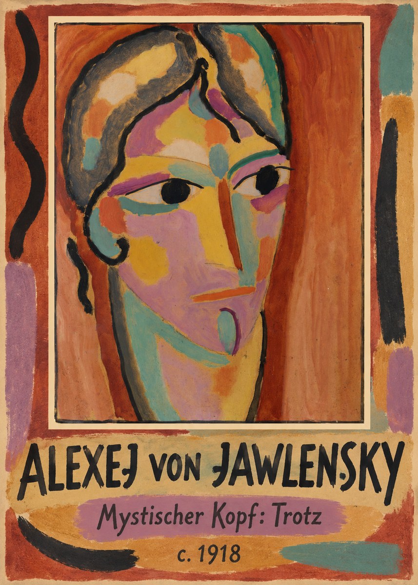 Alexej von Jawlensky Mystischer Kopf: Trotz No1 - Plakát