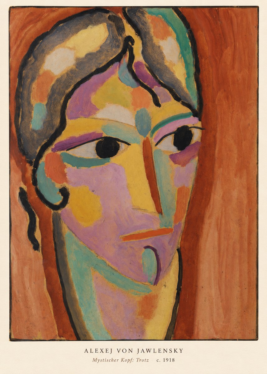 Alexej von Jawlensky Mystischer Kopf: Trotz No5 - Plakát