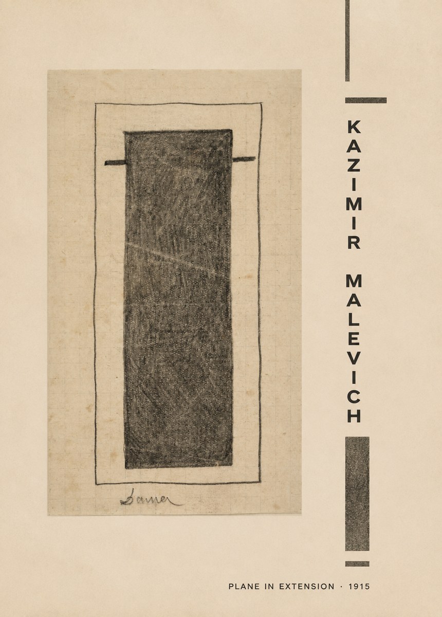 Kazimir Malevich Plane in Extension No2 - Plakát