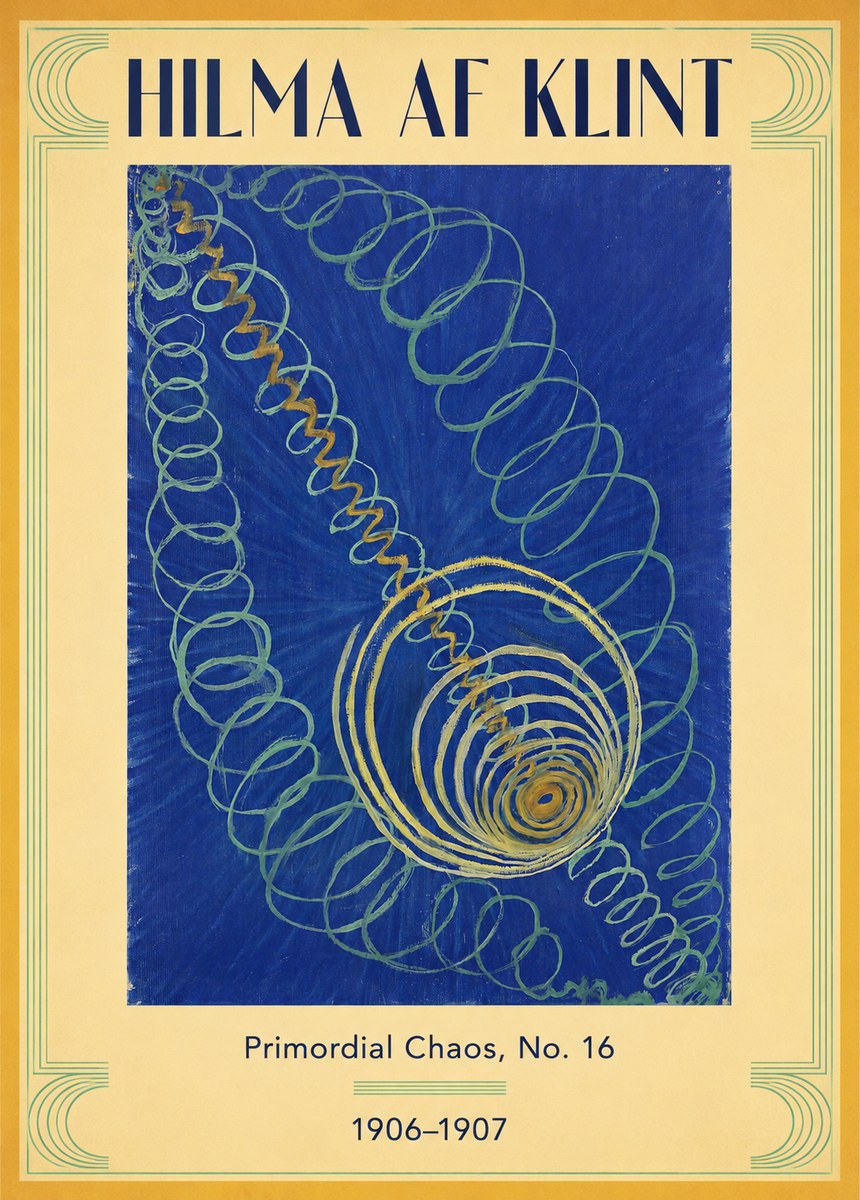 Hilma af Klint Primordial Chaos, No. 16 No3 - Plakát