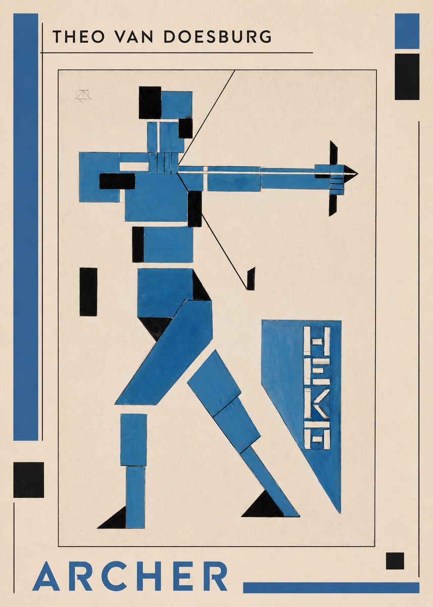 Theo van Doesburg Archer No1 - Plakát