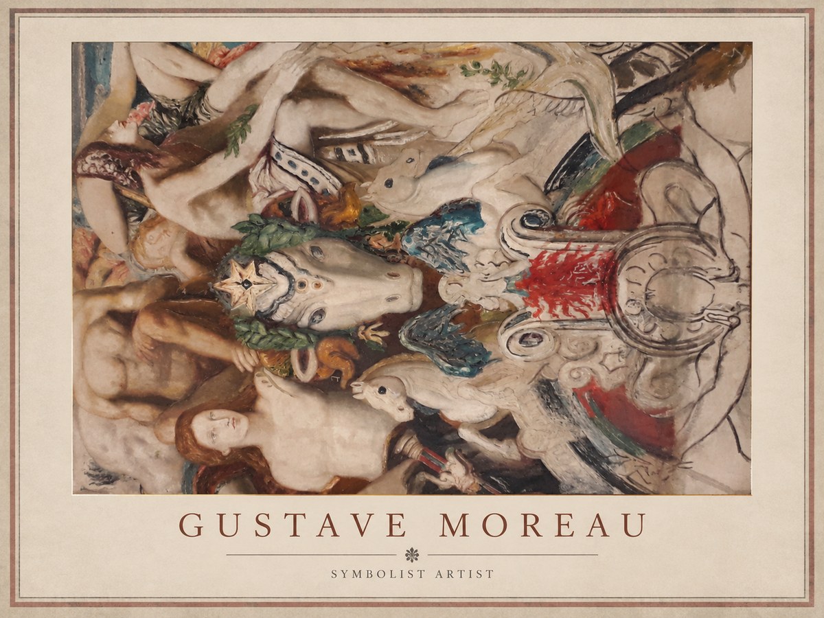 Gustave Moreau Mythological Composition No1 - Plakát