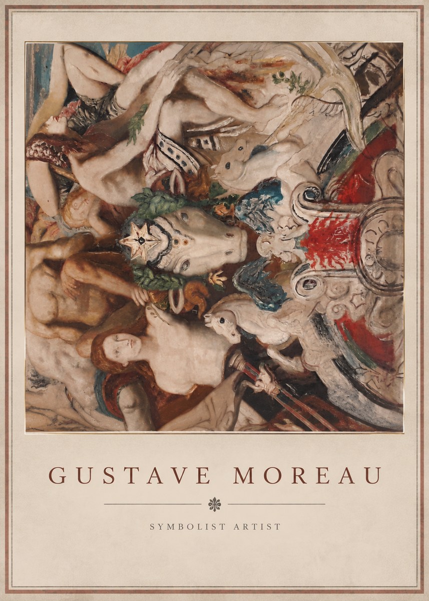 Gustave Moreau Mythological Composition No3 - Plakát