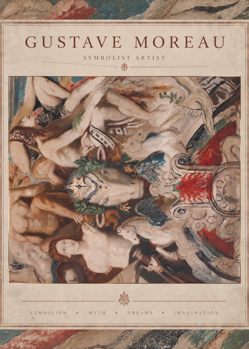 Gustave Moreau Mythological Composition No6 - Plakát