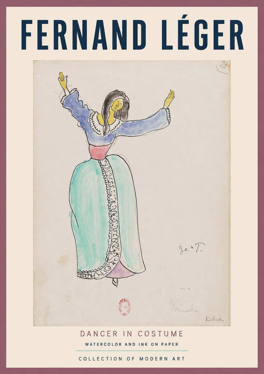 Fernand Léger Manuela Bolívar I No2 - Plakát