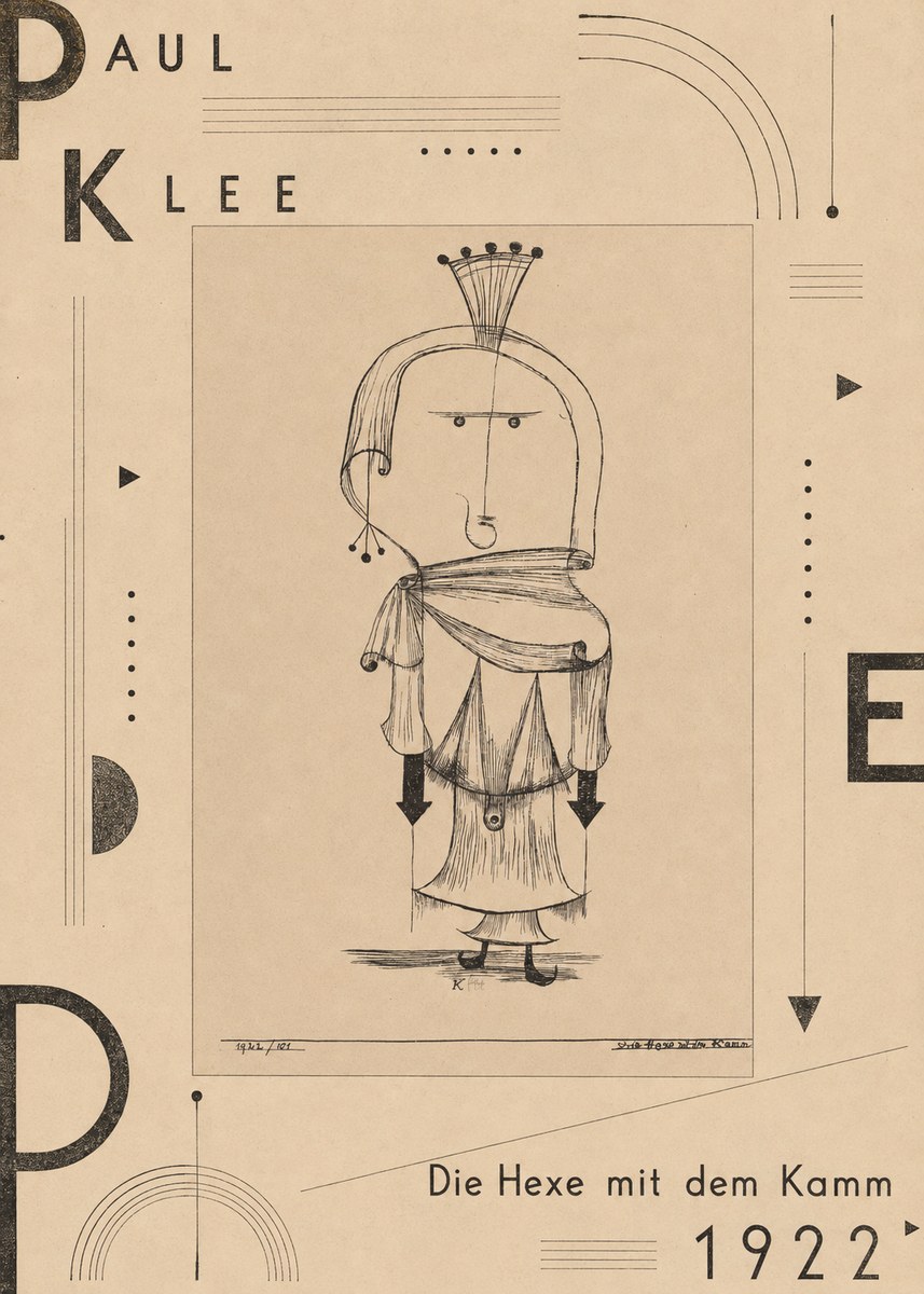 Paul Klee Die Hexe Mit Dem Kamm No5 - Plakát