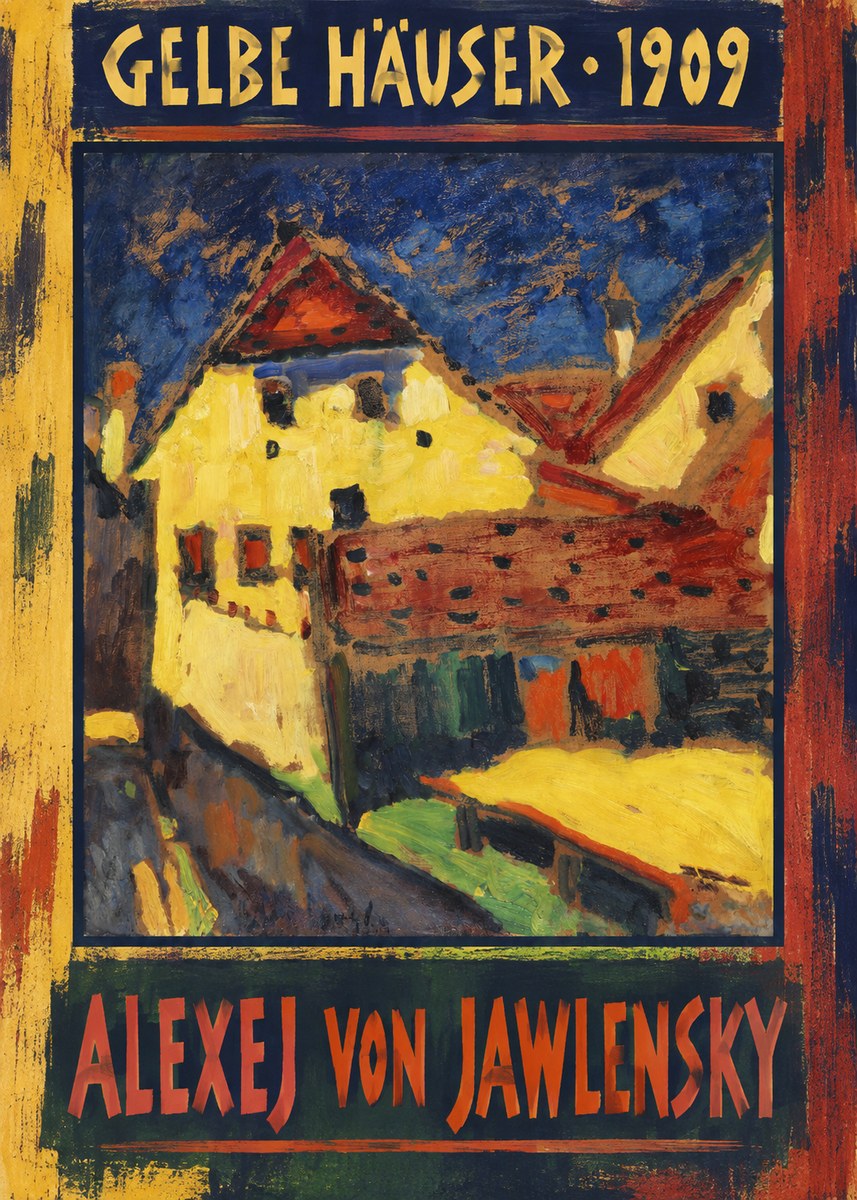 Alexej von Jawlensky Gelbe Häuser No6 - Plakát