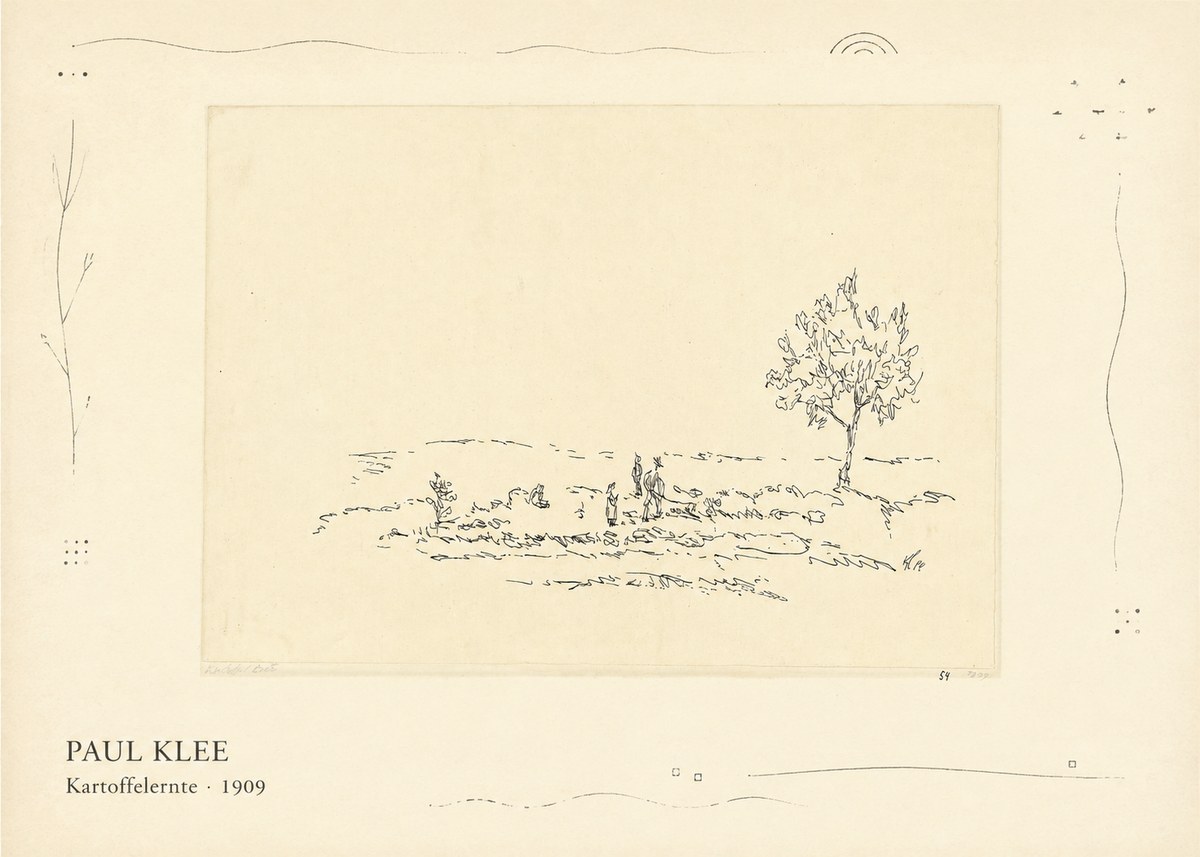 Paul Klee Kartoffelernte · 1909 No3 - Plakát
