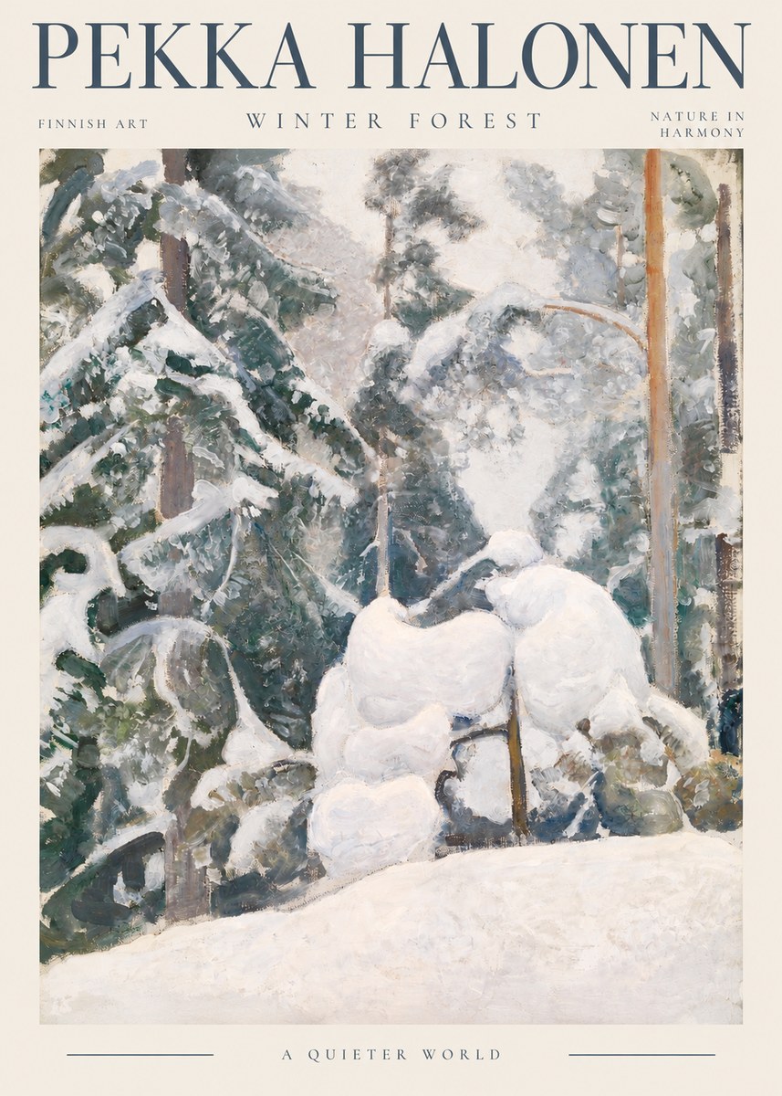 Pekka Halonen Winter Forest II No2 - Plakát