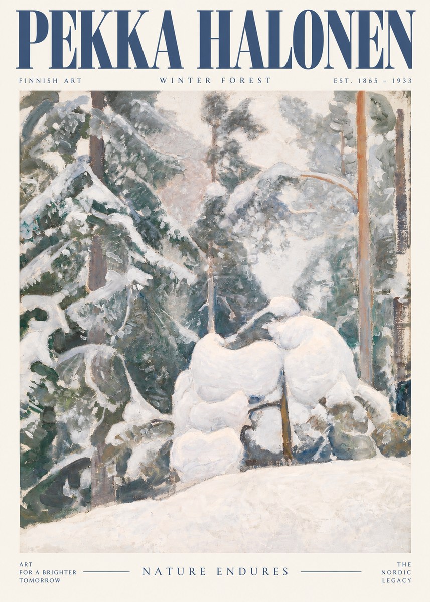 Pekka Halonen Winter Forest II No3 - Plakát