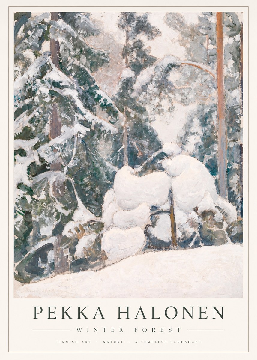 Pekka Halonen Winter Forest II No4 - Plakát