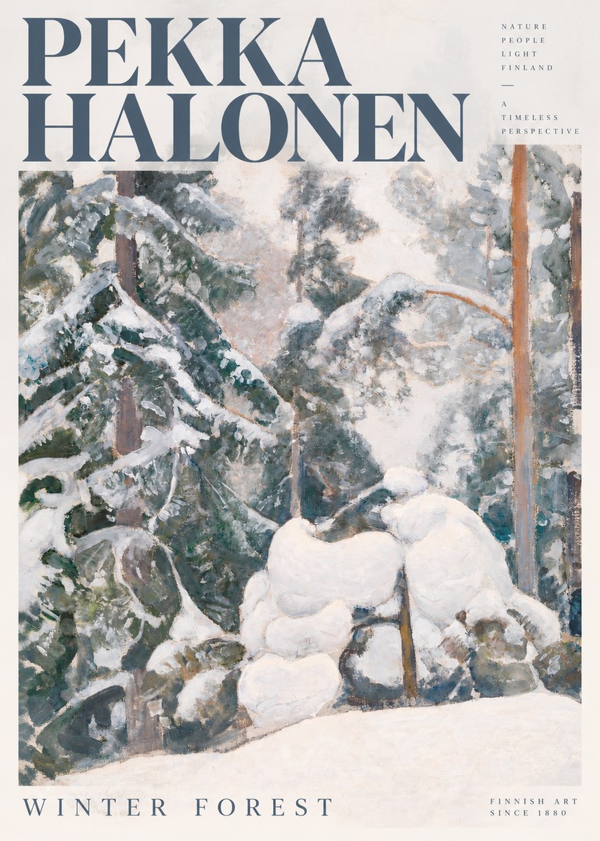 Pekka Halonen Winter Forest II No5 - Plakát