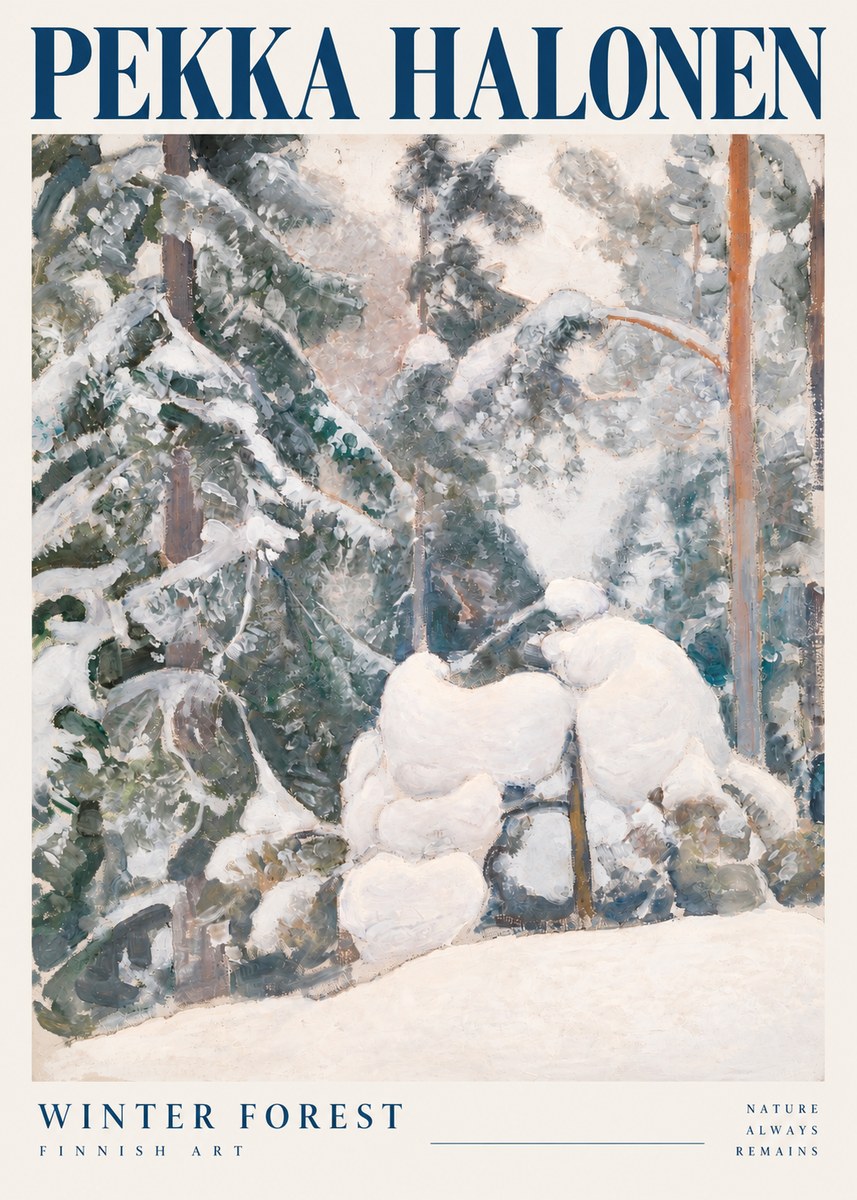 Pekka Halonen Winter Forest II No6 - Plakát