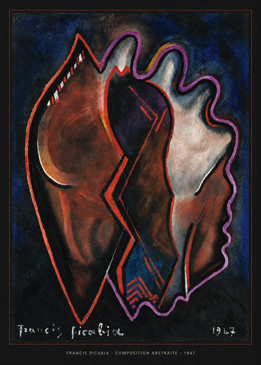 Francis Picabia Composition Abstraite No5 - Plakát