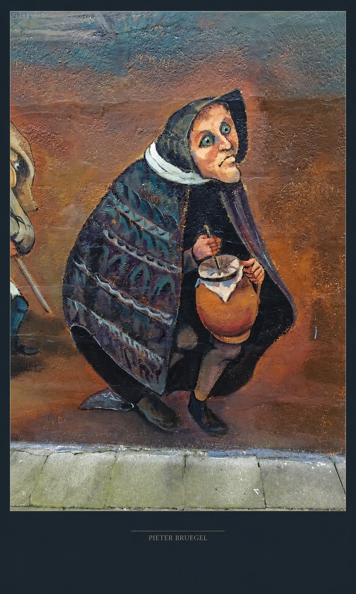 Pieter Bruegel The Beggar Woman with Jug No4 - Plakát