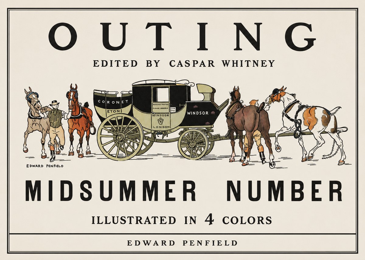 Edward Penfield Outing - Midsummer Number No1 - Plakát
