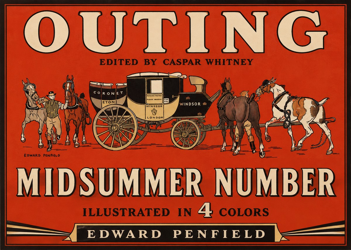 Edward Penfield Outing - Midsummer Number No2 - Plakát