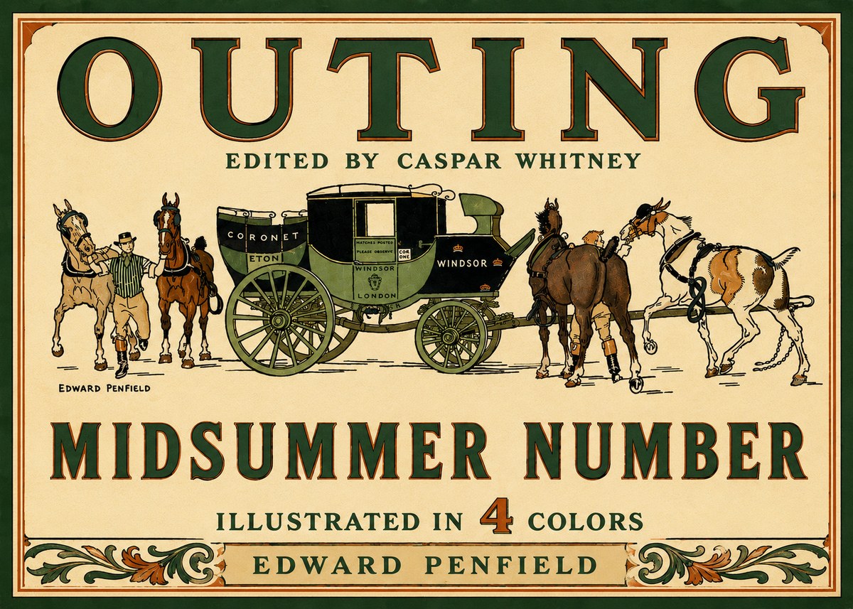 Edward Penfield Outing - Midsummer Number No6 - Plakát